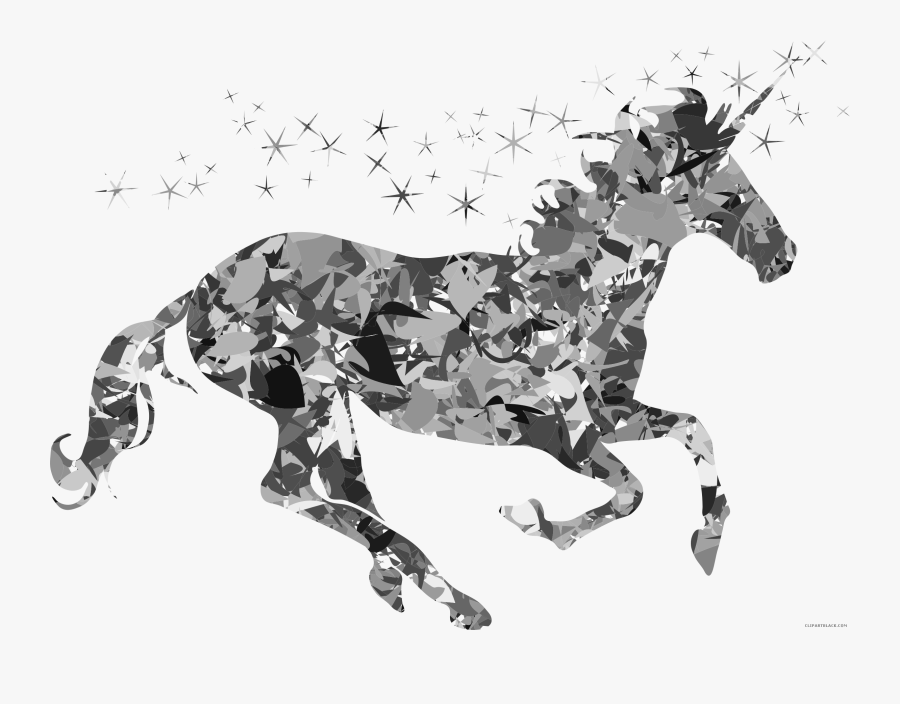 Magical Unicorn Silhouette Clipart - Stem Art Projects, Transparent Clipart