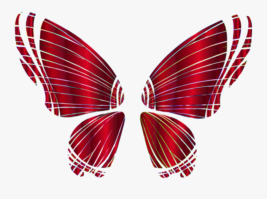 Rgb Butterfly Silhouette 10 14 No Background Clip Arts - Butterfly Wings Transparent Background, Transparent Clipart