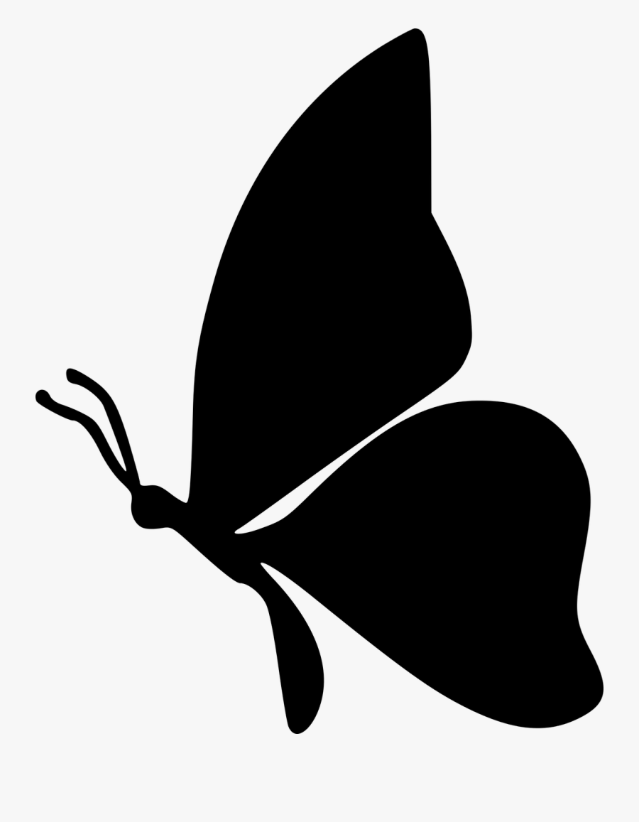Transparent Butterfly Silhouette Png - Borboleta Silhueta Png, Transparent Clipart