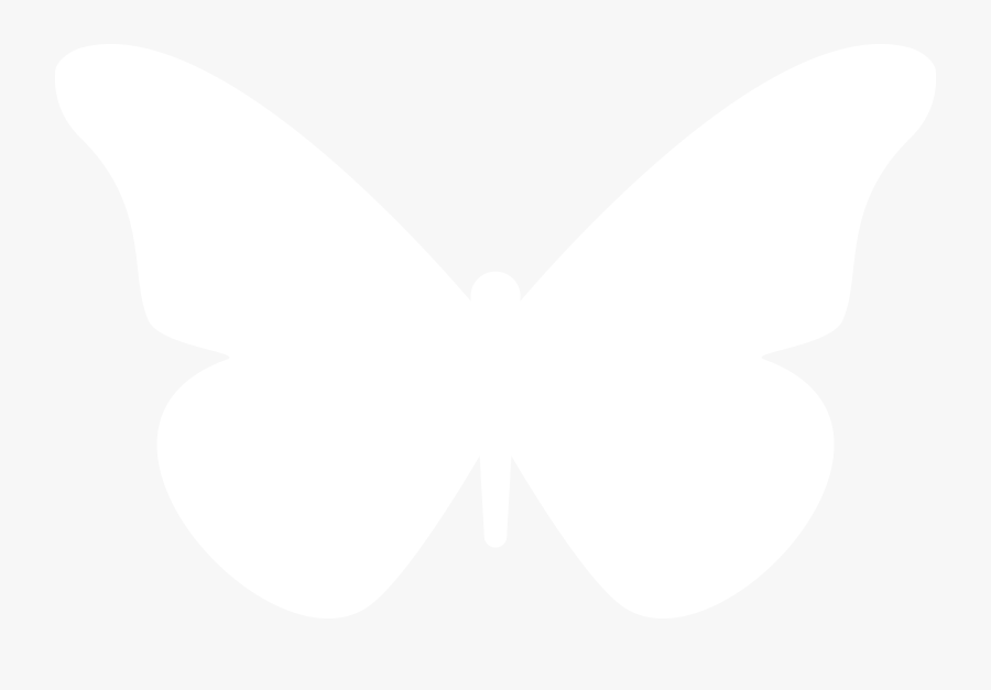 Transparent White Butterfly Png - White Butterfly Silhouette Png, Transparent Clipart