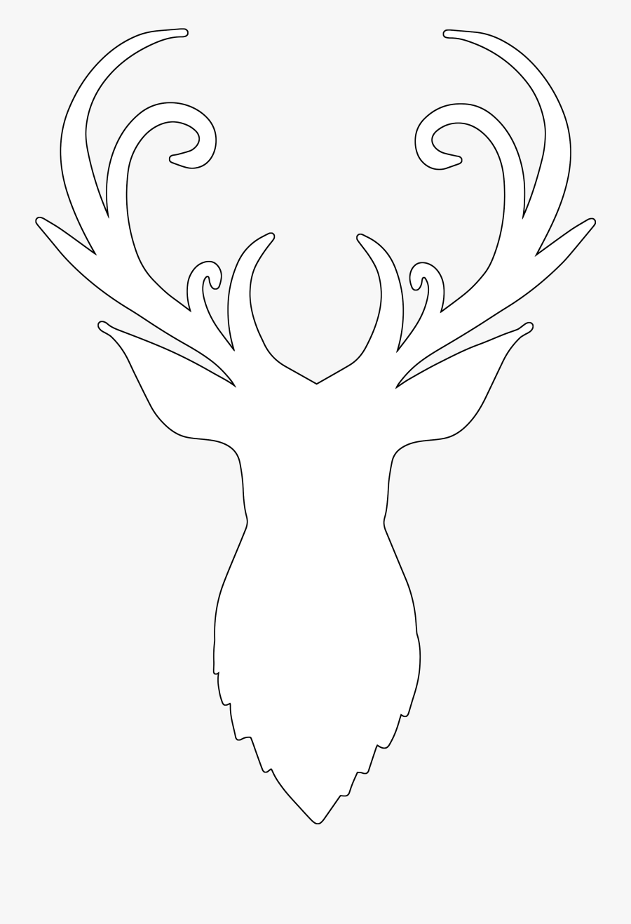 鹿 頭 シルエット, Transparent Clipart