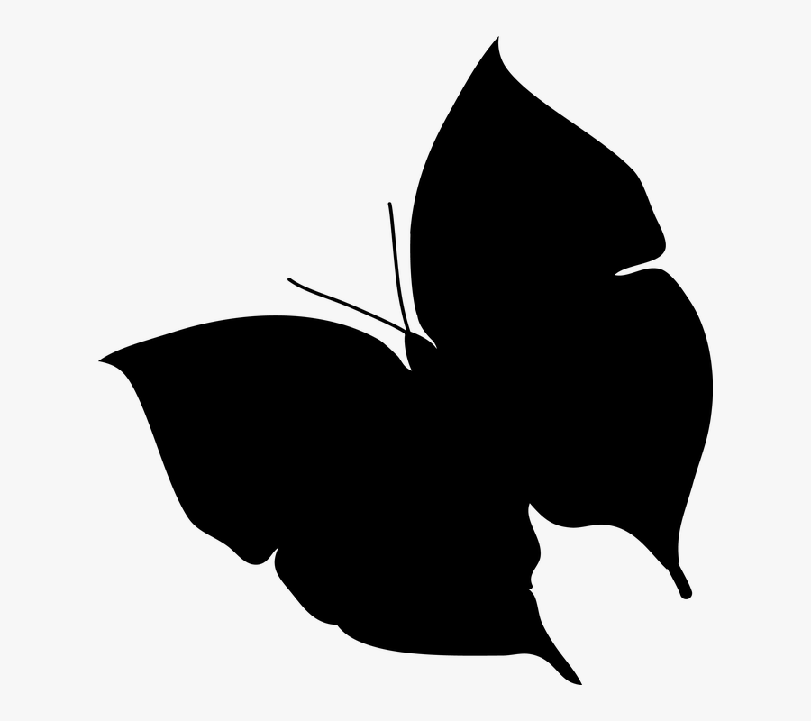 Butterfly, Silhouette, Nature, Decorative, Black, Shape - Butterfly Shapepng, Transparent Clipart