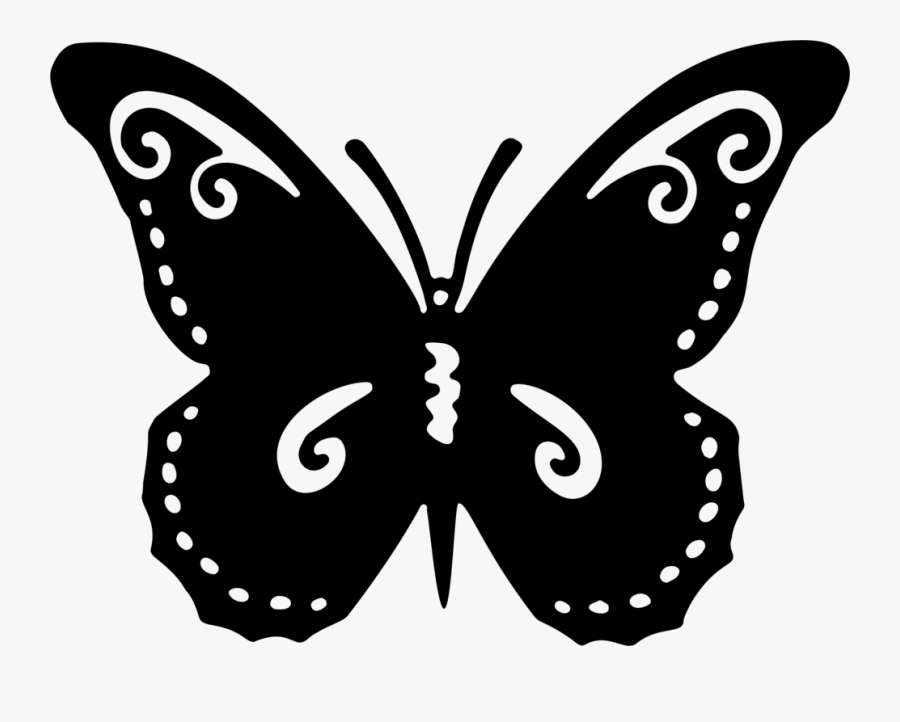 Butterfly Design Red, Transparent Clipart