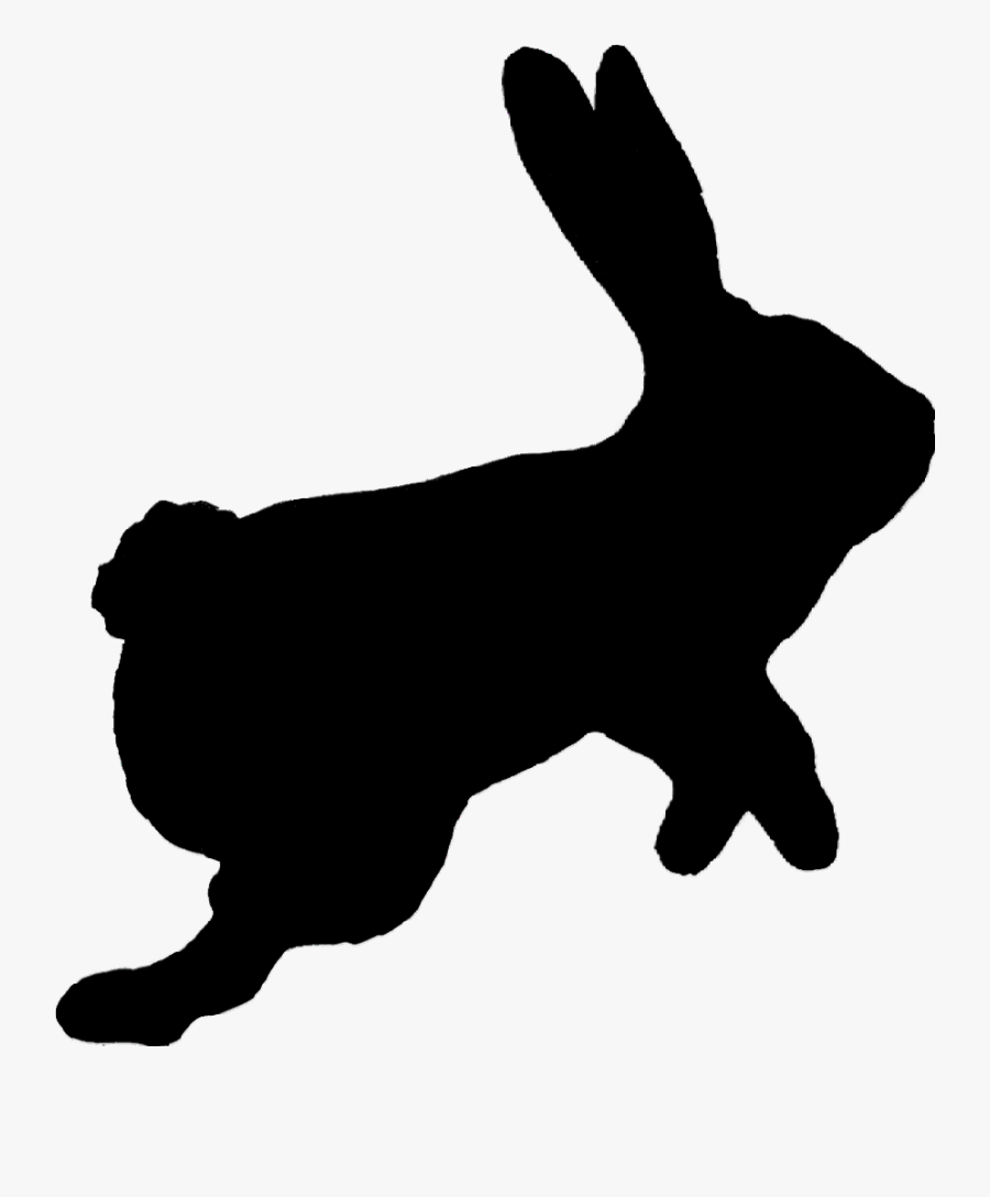 Transparent Bunny Silhouette Clipart - Dog, Transparent Clipart