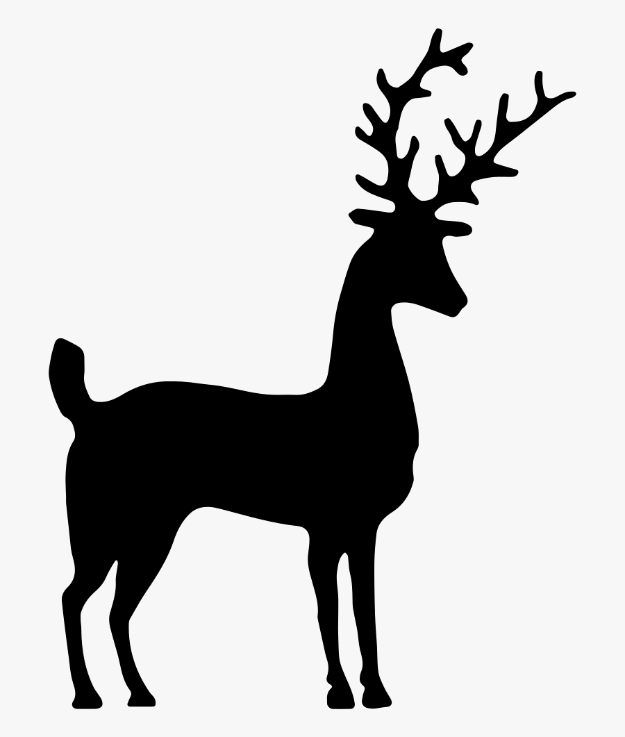 Reindeer Portable Network Graphics Clip Art Silhouette - Ciervo Silueta Png, Transparent Clipart