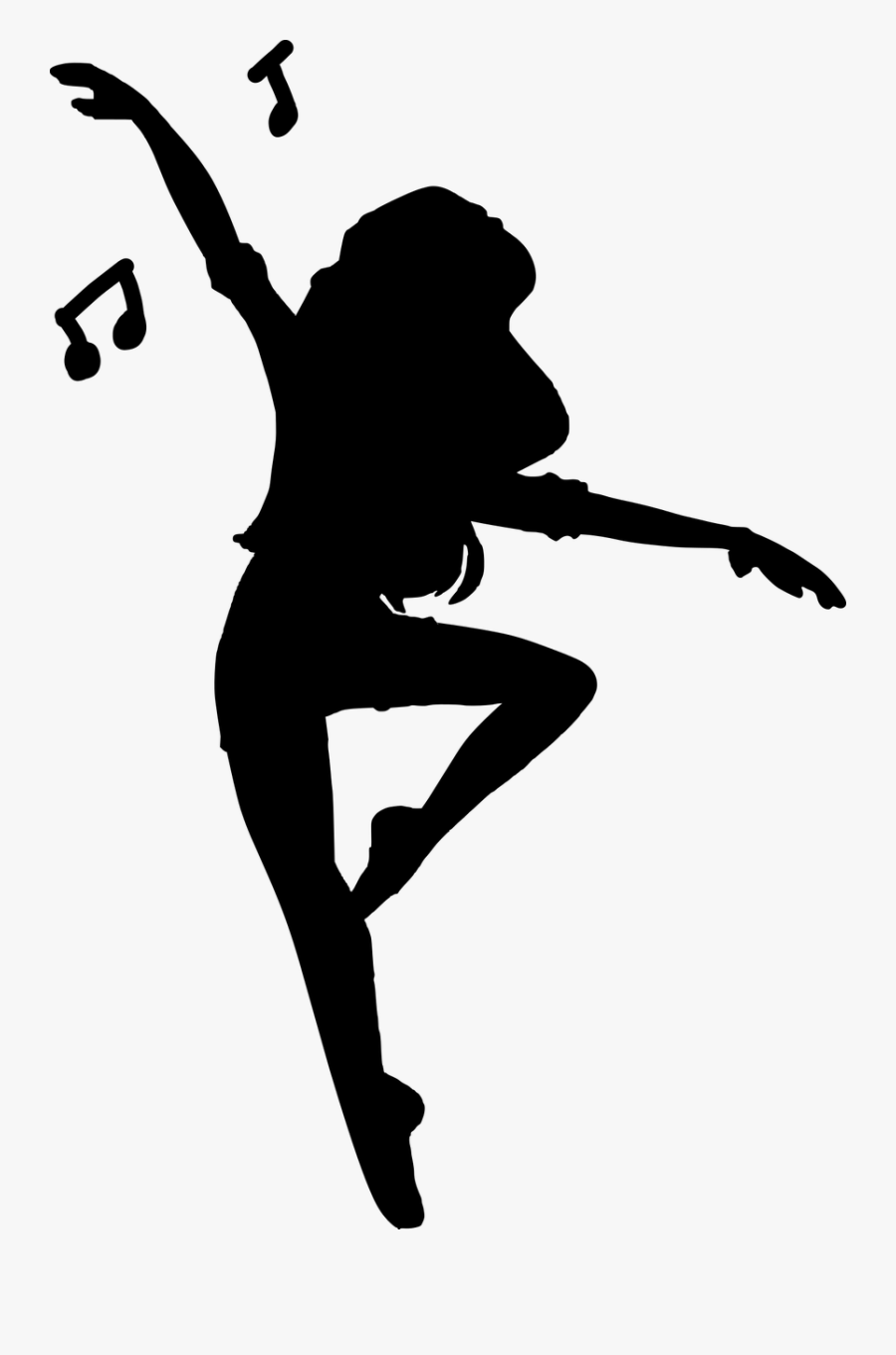 Hip Hop Silhouette Dance, Transparent Clipart