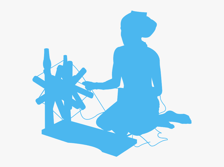 Persona Tejiendo Vector, Transparent Clipart