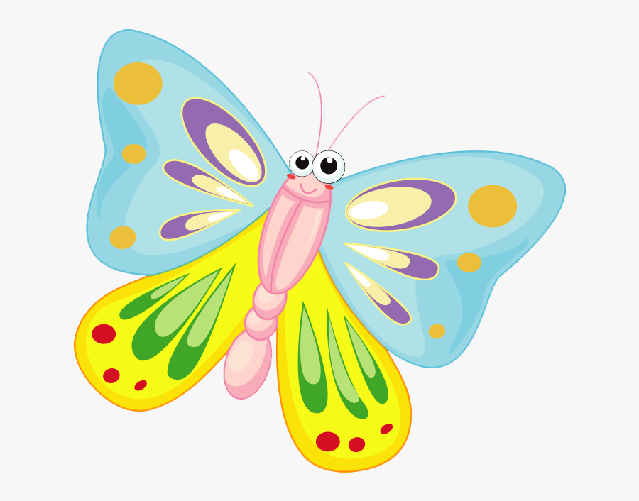 Cartoon Transparent Background - Cute Butterfly Clipart, Transparent Clipart