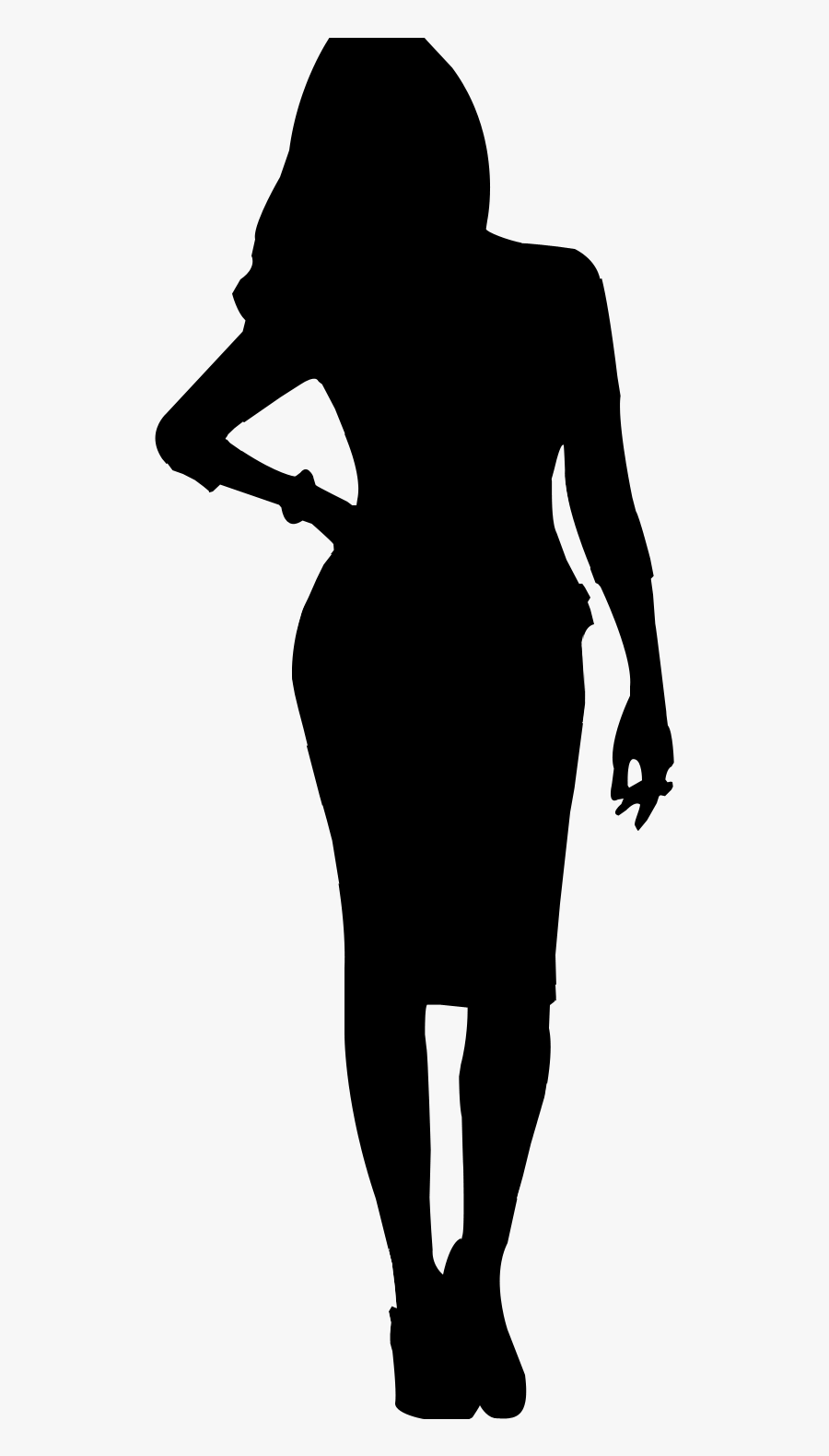Vector Graphics Silhouette Woman Illustration Girl - Lady Silhouette, Transparent Clipart
