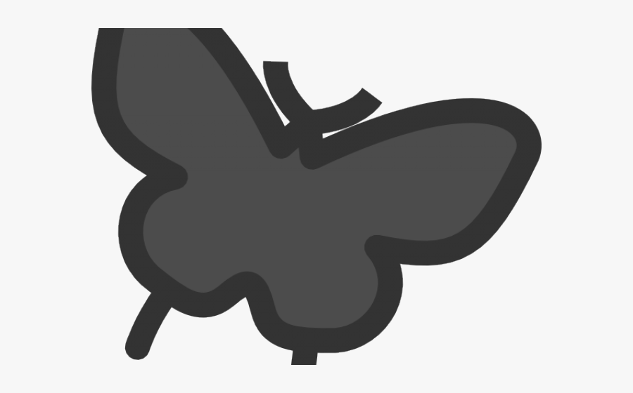 Transparent Butterfly Clipart Png Black And White, Transparent Clipart