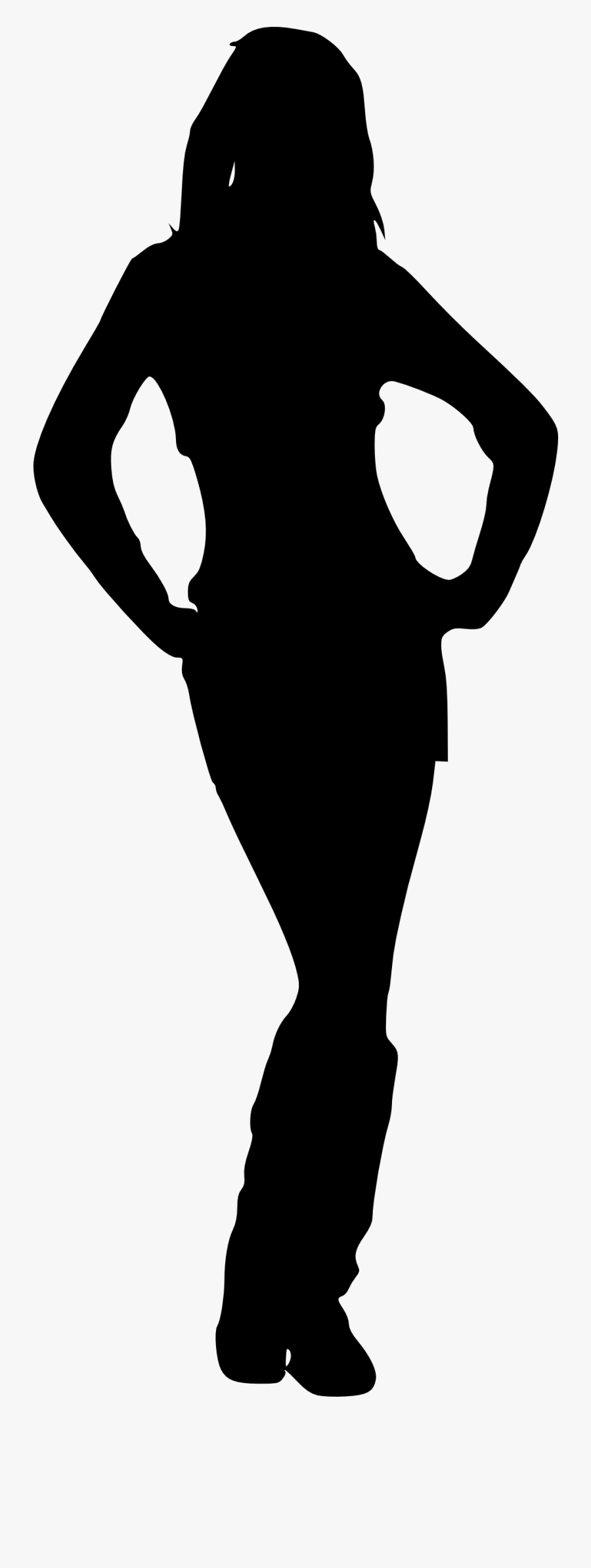 30 Woman Silhouettes - Black Outline Of Women, Transparent Clipart