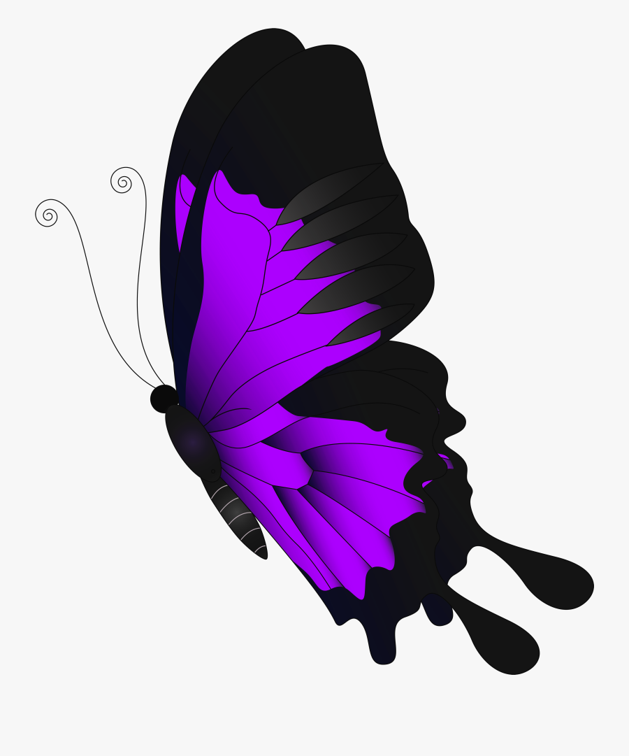 Purple Clip Art Gallery - Butterfly Red Clipart, Transparent Clipart