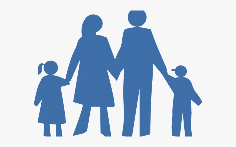 Family Clipart Silhouette - Family Silhouette Clip Art, Transparent Clipart