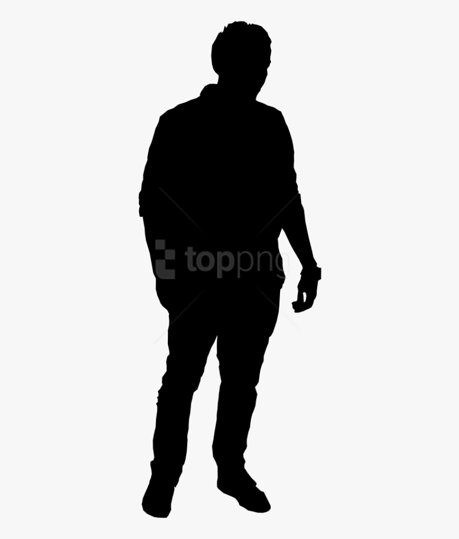 Standing People Silhouette Png, Transparent Clipart