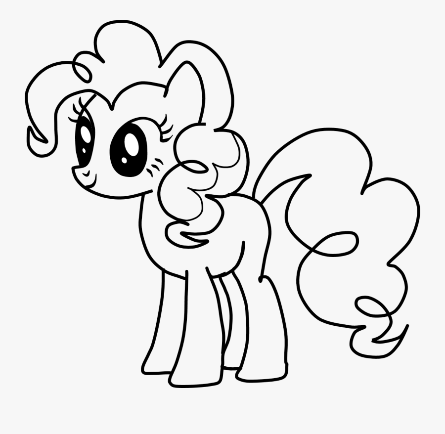Transparent Pony Clipart - Little Pony Black And White, Transparent Clipart