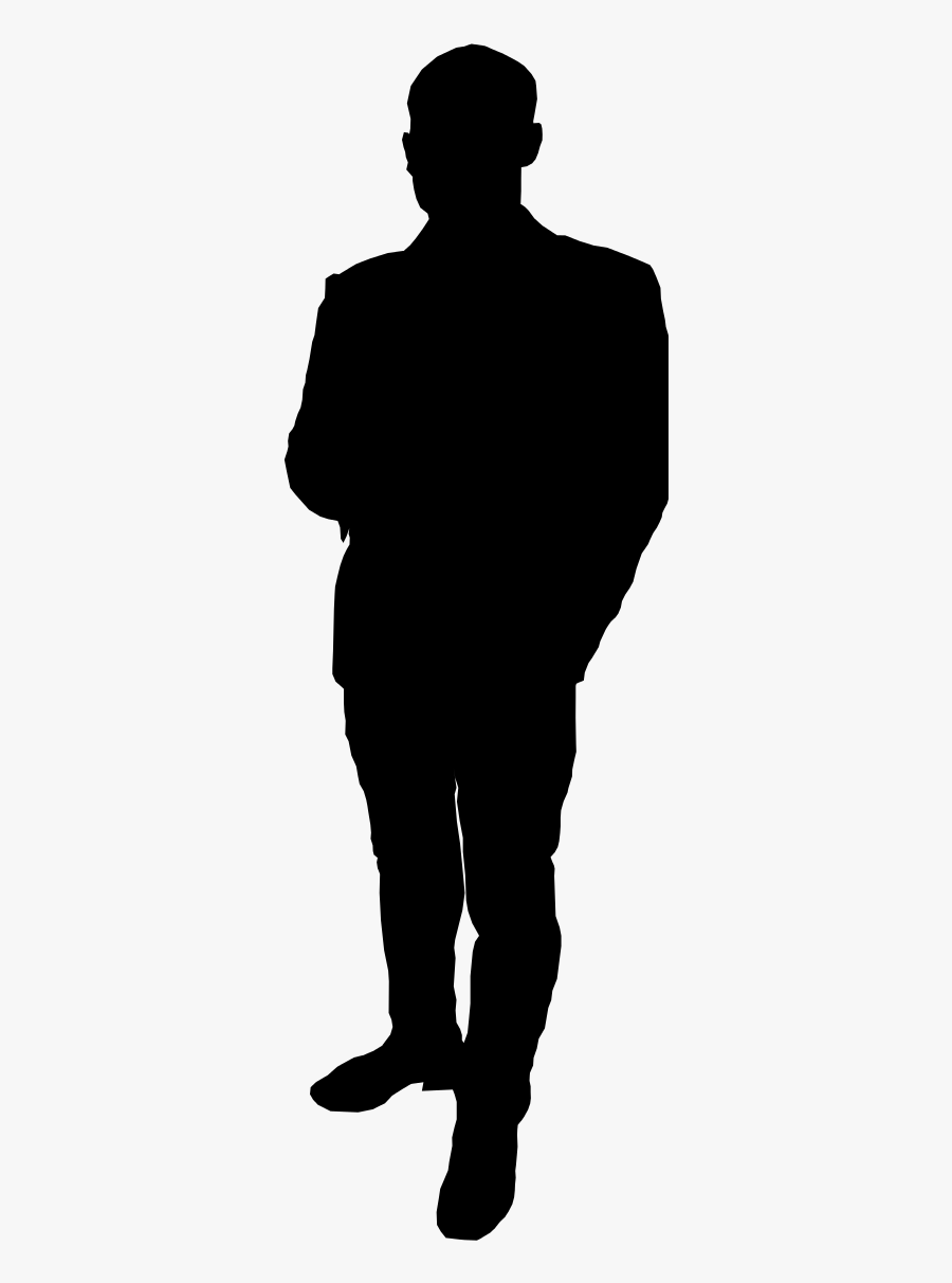 10 Man Standing Silhouette - Person Standing Silhouette Vector, Transparent Clipart