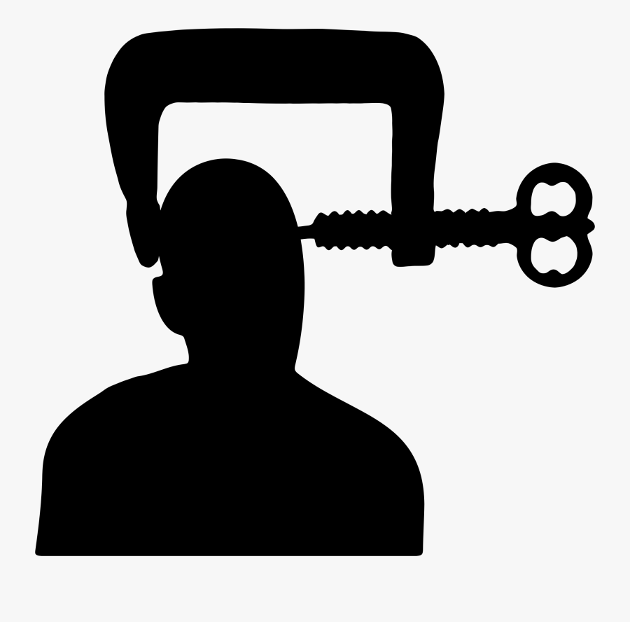 This Free Icons Png Design Of Screw Clamp Man Silhouette - Torture Clip Art, Transparent Clipart