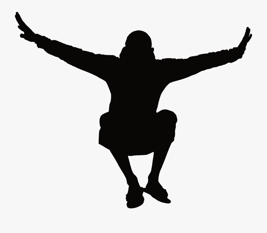 Man Jumping Silhouette Icons Png - Man Jumping Silhouette Png, Transparent Clipart