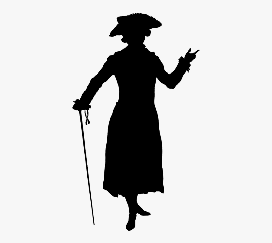 Victorian Man Shadow Theatre, Fashion Silhouette, 18th - 18th Century Man Png, Transparent Clipart