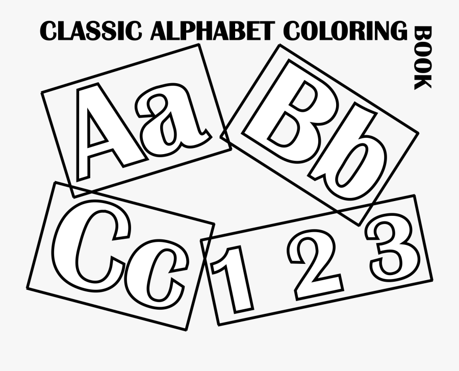 Book Clipart Alphabet Coloring - ภาพ ระบายสี ตัว อักษร, Transparent Clipart