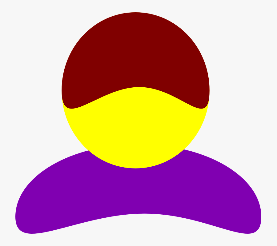 Man, Silhouette, Person, Shirt, Purple, Brown, Hair - آیکون شخص, Transparent Clipart