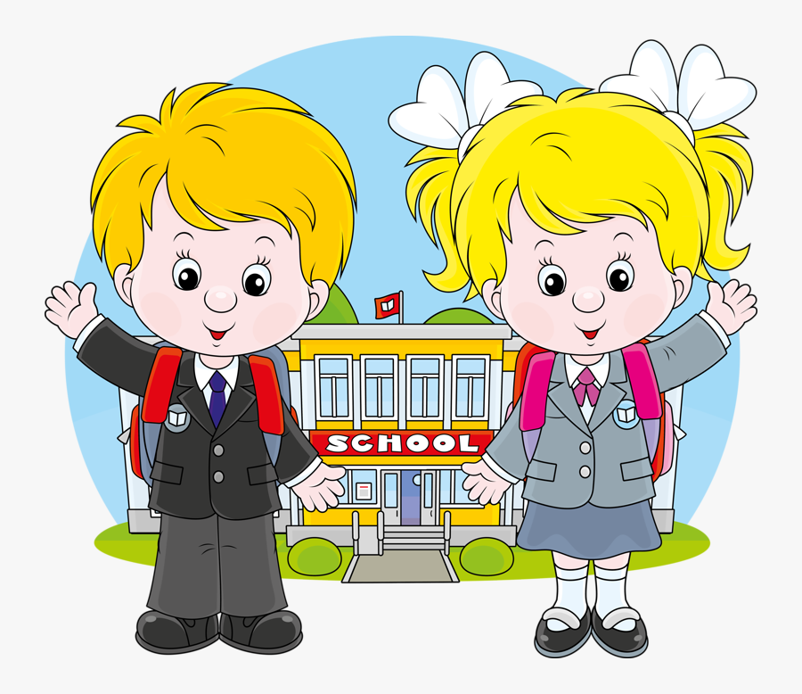 School Children Vector Clipart , Png Download - School Kids Vector, Transparent Clipart