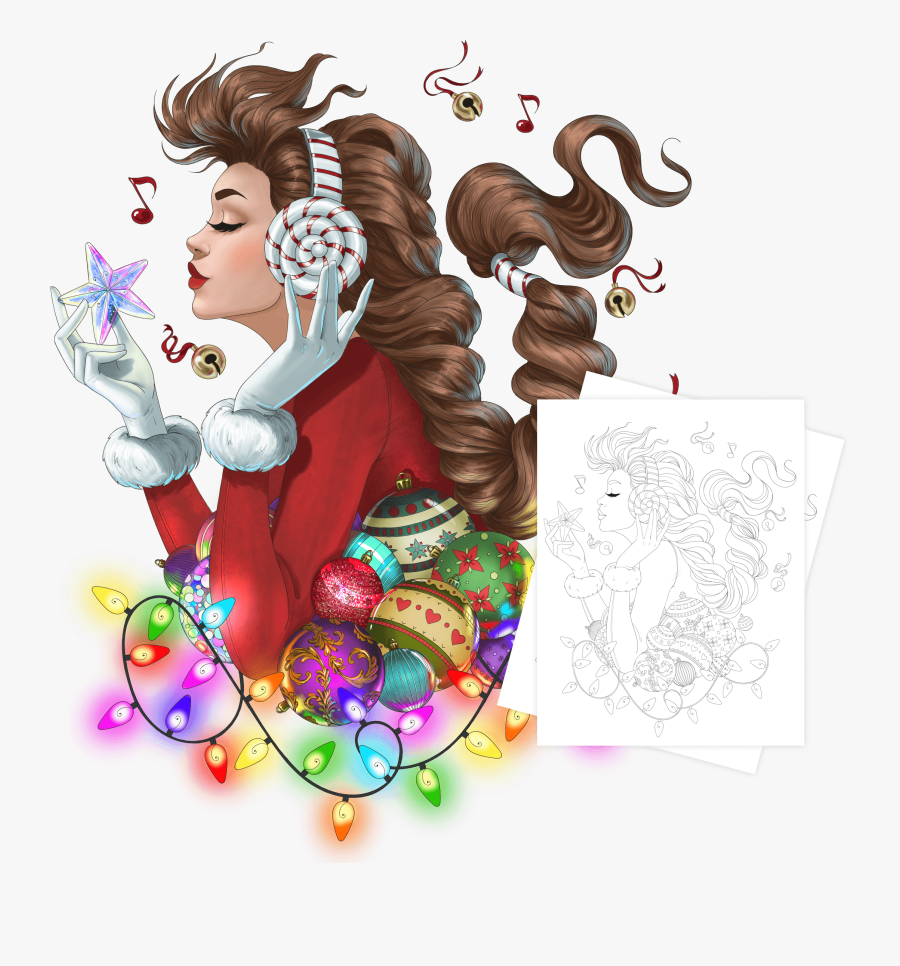 Previous Free Adult Coloring Page - Illustration, Transparent Clipart