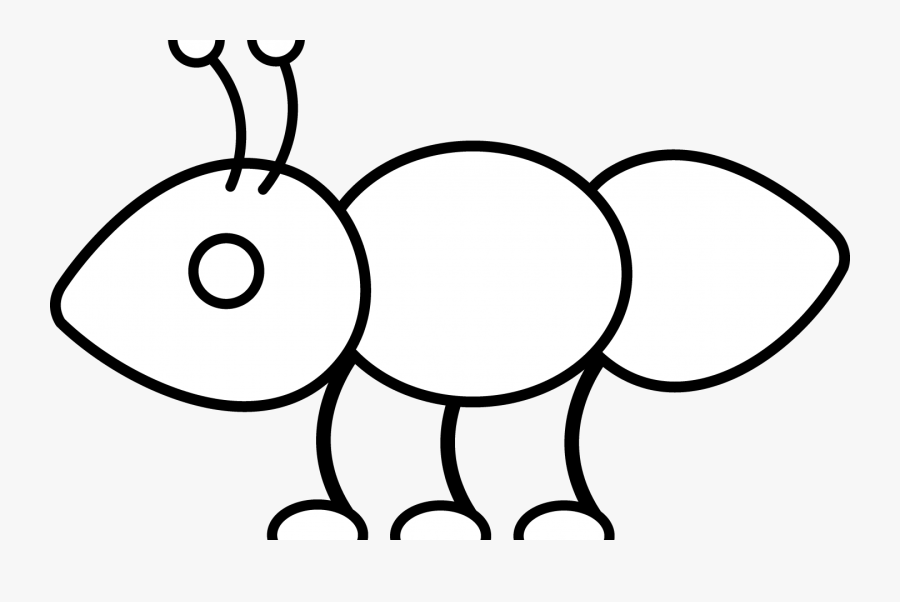 Coloring Pages Clipart Ant - Outline Of An Ant, Transparent Clipart