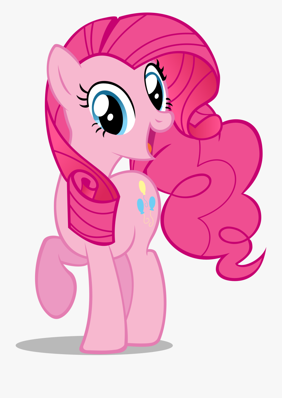 Pink Hair Clipart Clear Background - Pinkie Pie Birthday Invitation, Transparent Clipart