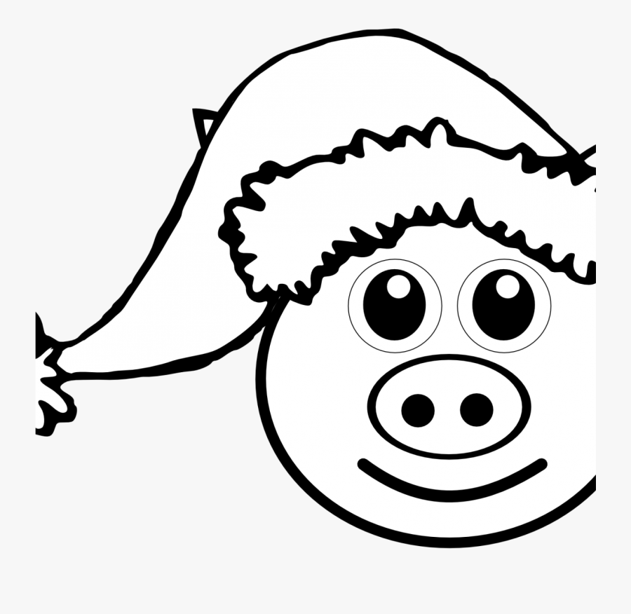 Digital Art Gallery Peppa Pig Coloring Pages At Book - Christmas Pig Coloring Sheet, Transparent Clipart