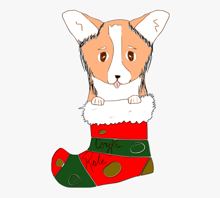 Cute Corgi Christmas Messages Sticker-4 - Cartoon, Transparent Clipart