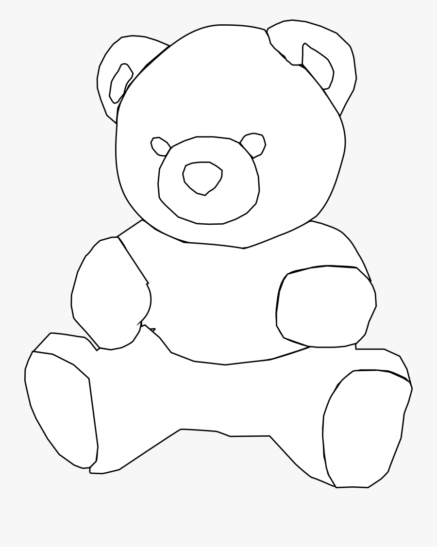 Transparent Black Bear Clipart - Christmas Bear To Draw, Transparent Clipart