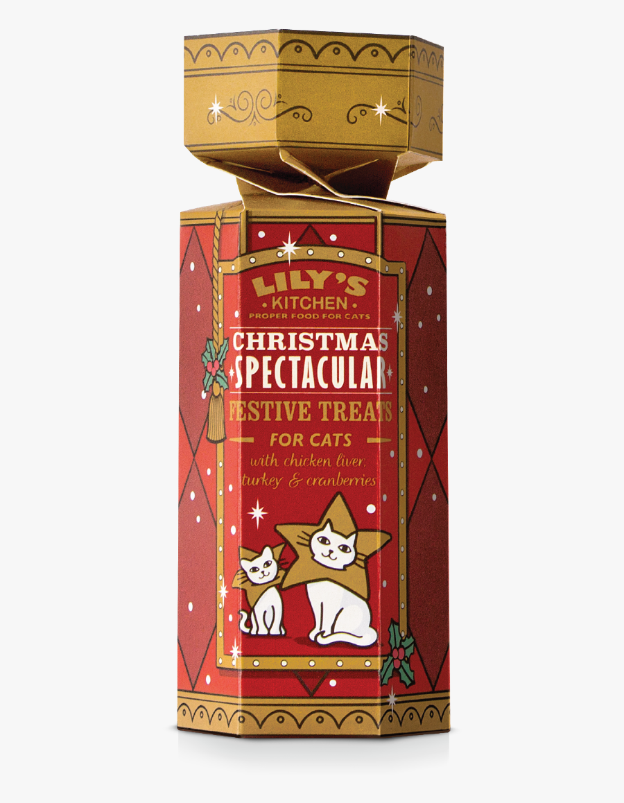 Transparent Christmas Cat Png - Christmas Crackers Lily's Kitchen, Transparent Clipart