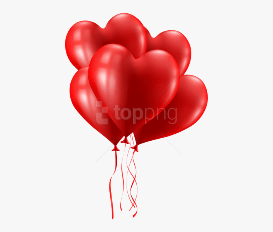 Valentines Day Hearts Png- - Pink Balloon Png Transparent Background, Transparent Clipart