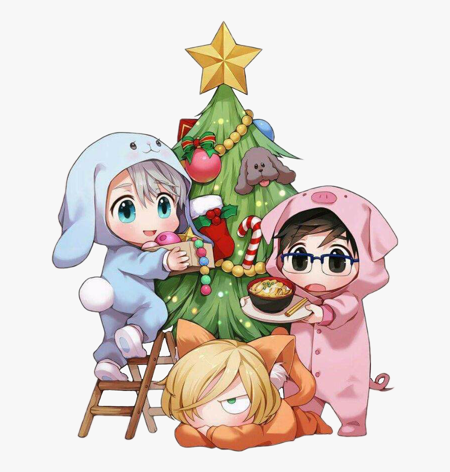 #christmas #christmastree #cat #kitty #pig #piggy #bunny, Transparent Clipart