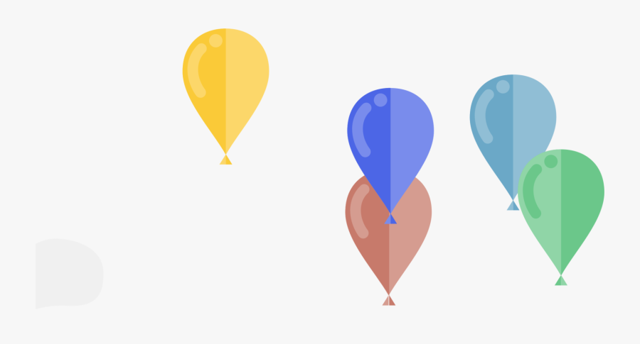Heart,balloon,sky - Balloons Transparent Animate, Transparent Clipart