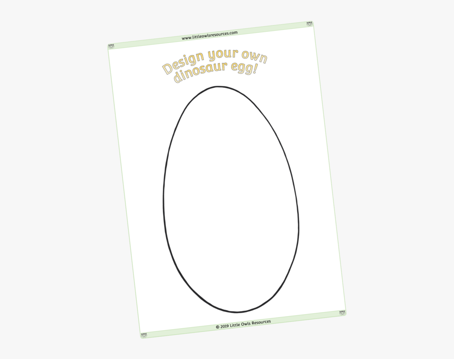 Design Dinosaur Egg - Circle, Transparent Clipart