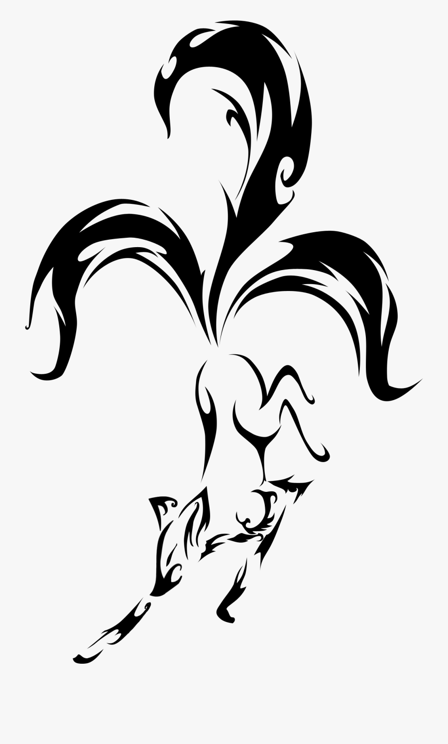 Transparent White Fox Png - Fox Drawing Black And White, Transparent Clipart