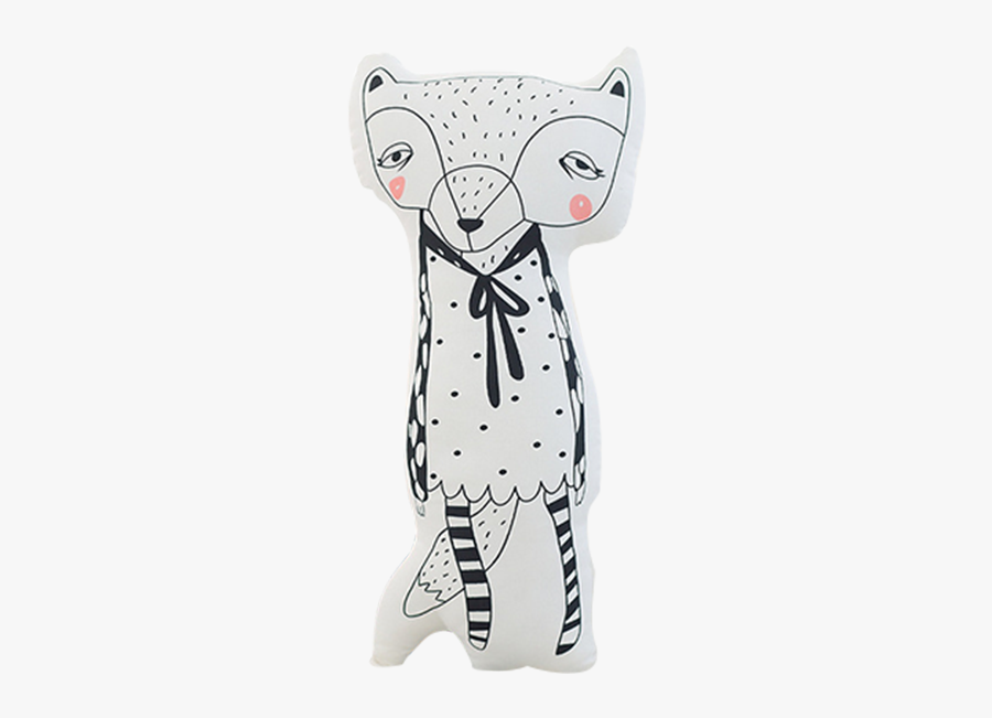 Fox Decor Pillow - Stuffed Toy, Transparent Clipart