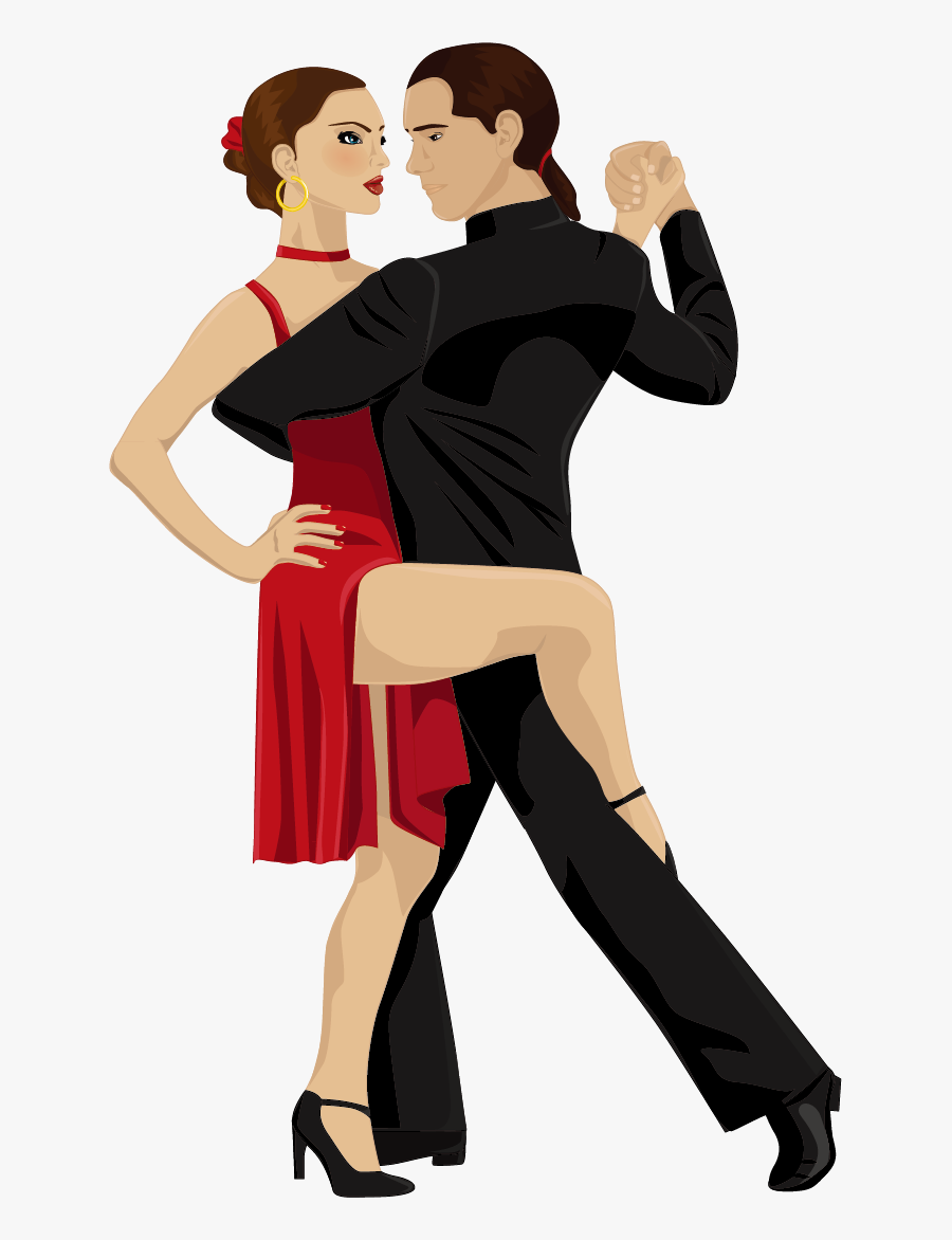 Vector Dancer Latin Dance - Argentine Tango Tango Clipart, Transparent Clipart