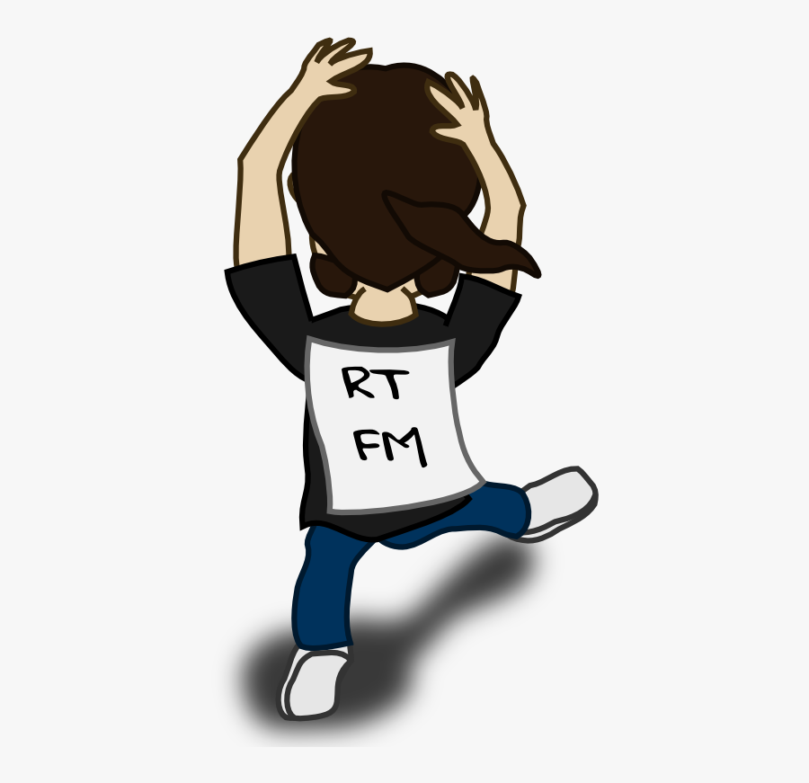 Clipart - Comic Characters - Dancer - Nicu Bunu Comic - รูป ตัว การ์ตูน เต้น, Transparent Clipart