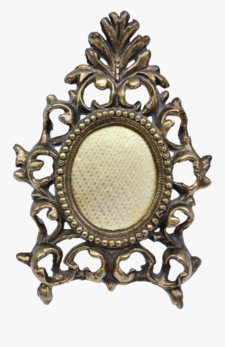 Vintage Brass Portrait Decor Frame Gold-plated Brass - Picture Frame, Transparent Clipart