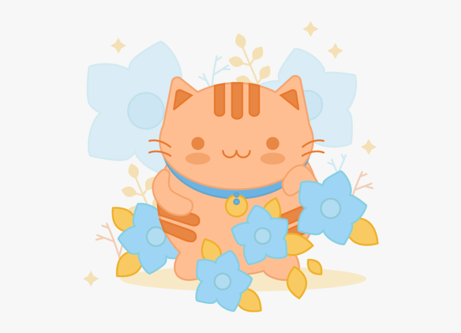 Cat Grabs Treat, Transparent Clipart