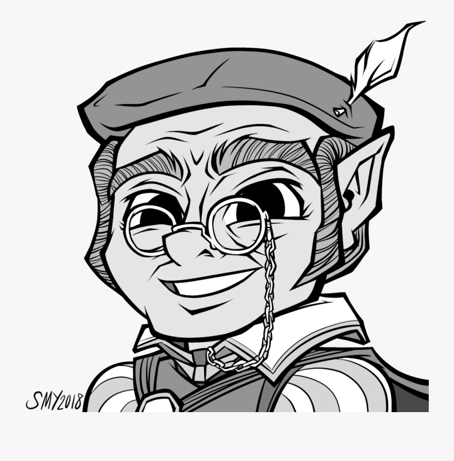 Wint, Halfling Wizard, Transparent Clipart