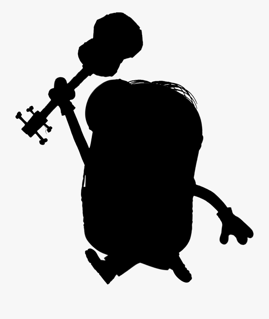 Minions Human Behavior Clip Art Silhouette - Minion Silhouette, Transparent Clipart