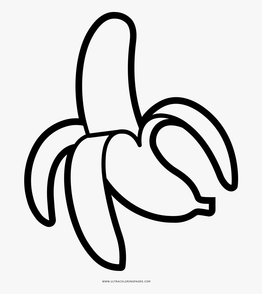 Banana Desenho Para Colorir Ultra Coloring Pages Minion - Coloring Picture Of Banana, Transparent Clipart
