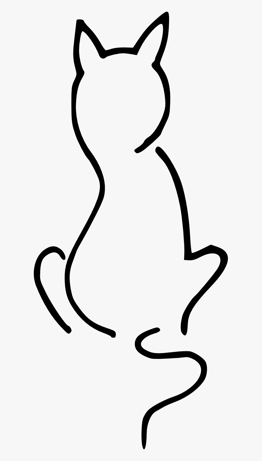 Clipart Cute Cat Cartoon Cat Png, Transparent Clipart