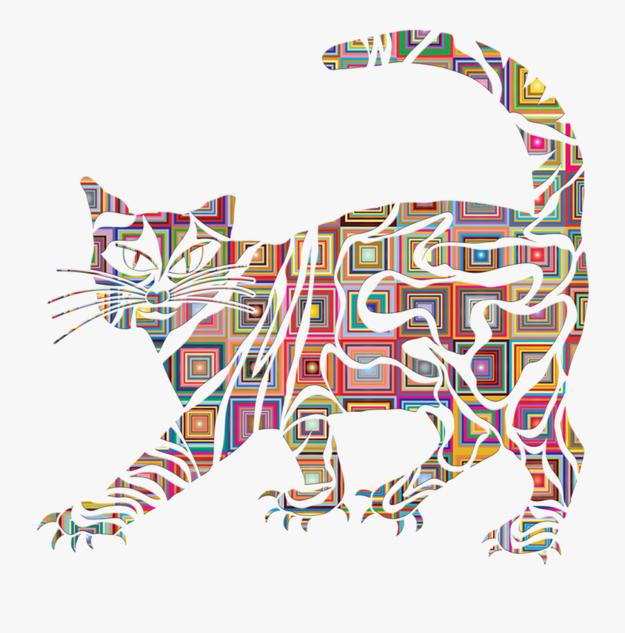 Cat Cute Cat Animal Free Picture - Gambar Hitam Putih Keren, Transparent Clipart
