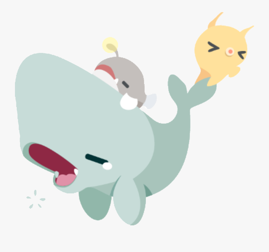 #cute #fish #cuteanimal #cutefish #whale #freetoedit - Cute Fish Cartoon Png, Transparent Clipart