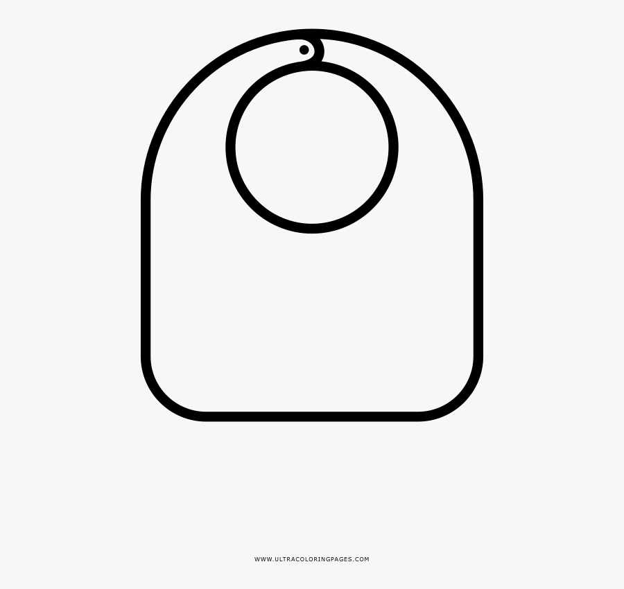 Transparent Baby Bib Png - Circle, Transparent Clipart